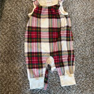 Hanna Andersson Multicolor Plaid Baby Overalls